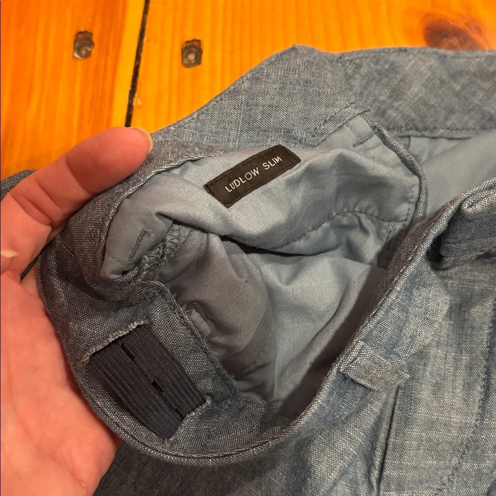 CREWCUTS 12 Slim Ludlow Suit Pant in Chambray Blue